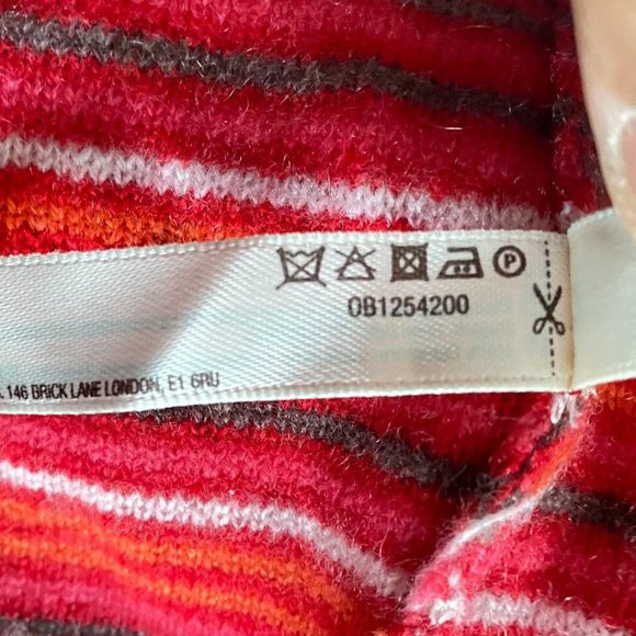 Anthropologie Saturday Sunday 100% Cashmere Sweater Sz S Striped LS Crew NWOT - Picture 9 of 9